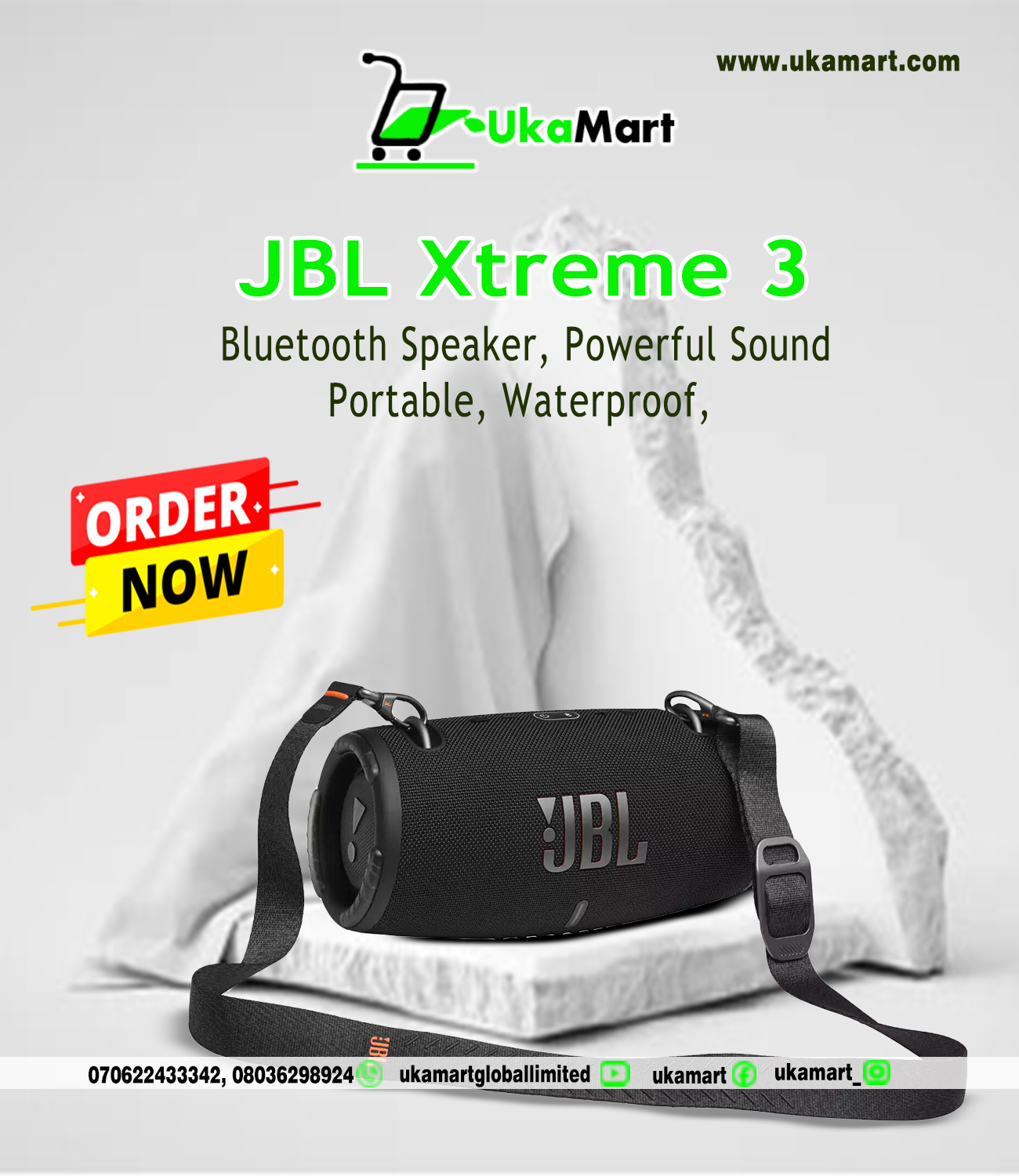 JBL Xtreme 3 Portable Bluetooth Speaker