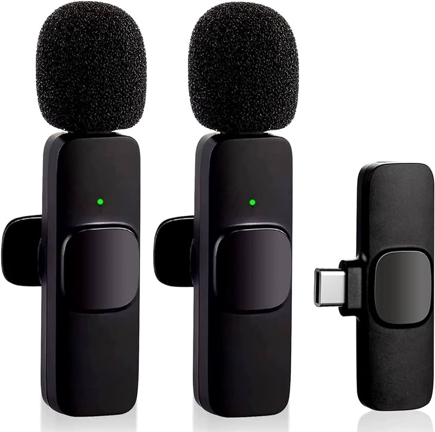 Wireless Lavalier Double Microphone For Smartphone/ Android Type C