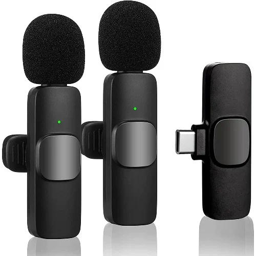 Wireless Lavalier Double Microphone For Smartphone/ Android Type C