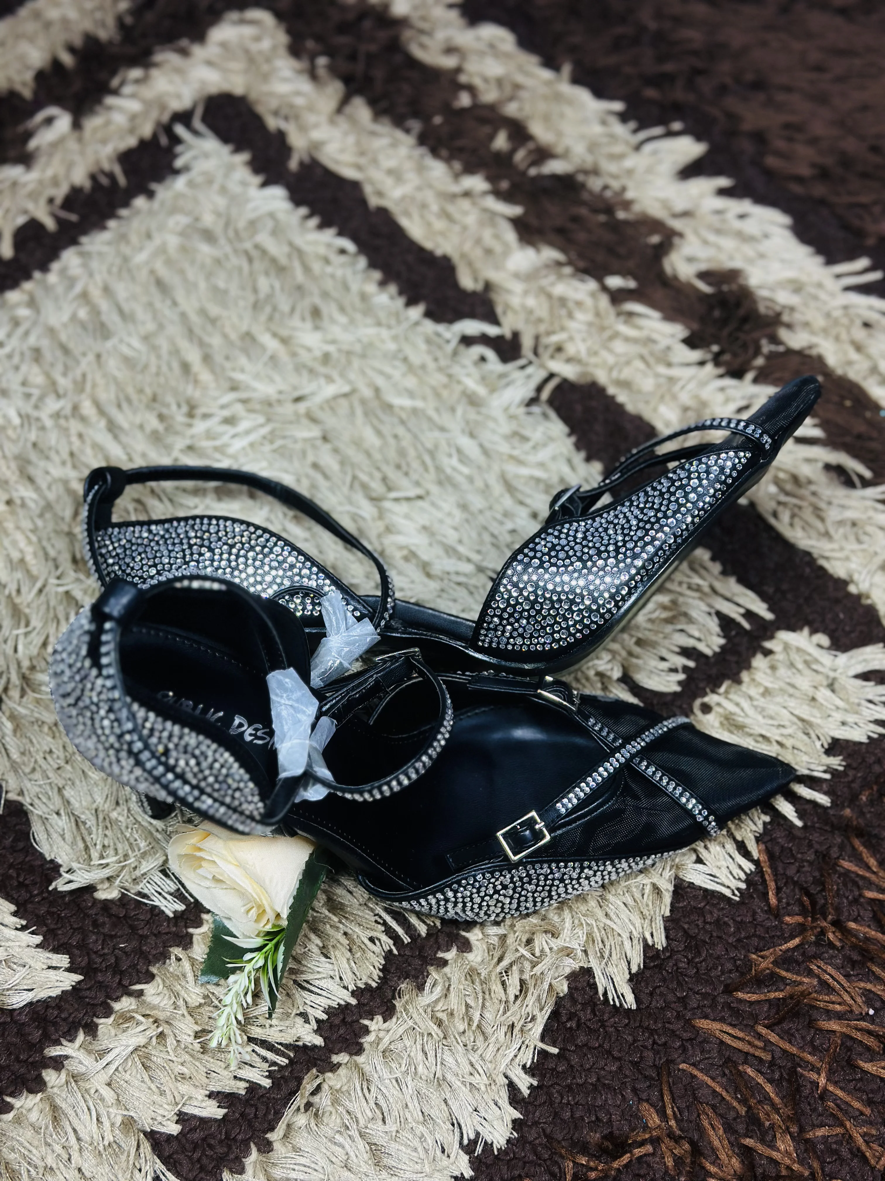 7 Public Desire Diamate Wraparound Heels