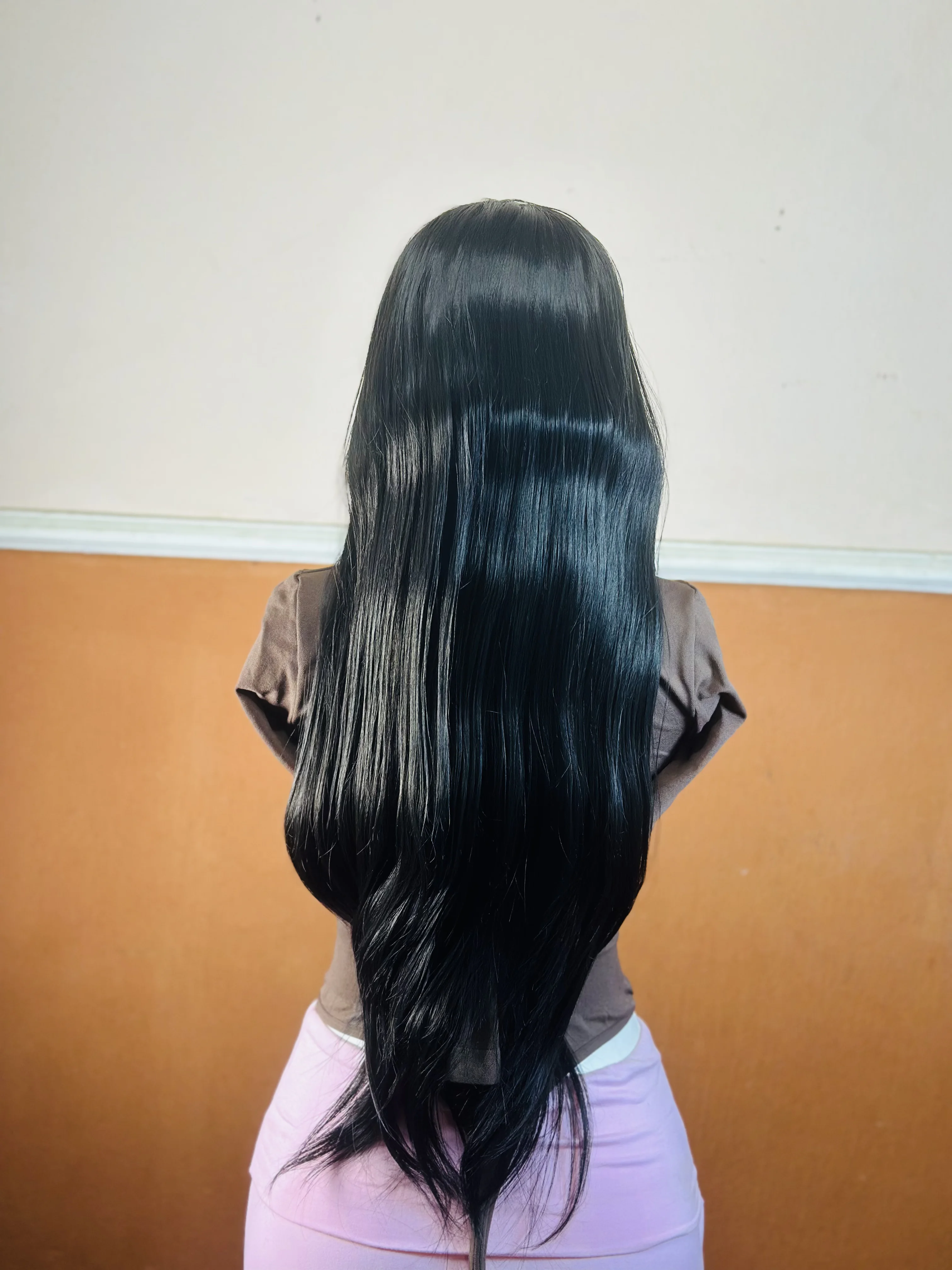 22inch Full Closure Black Straight Wig
