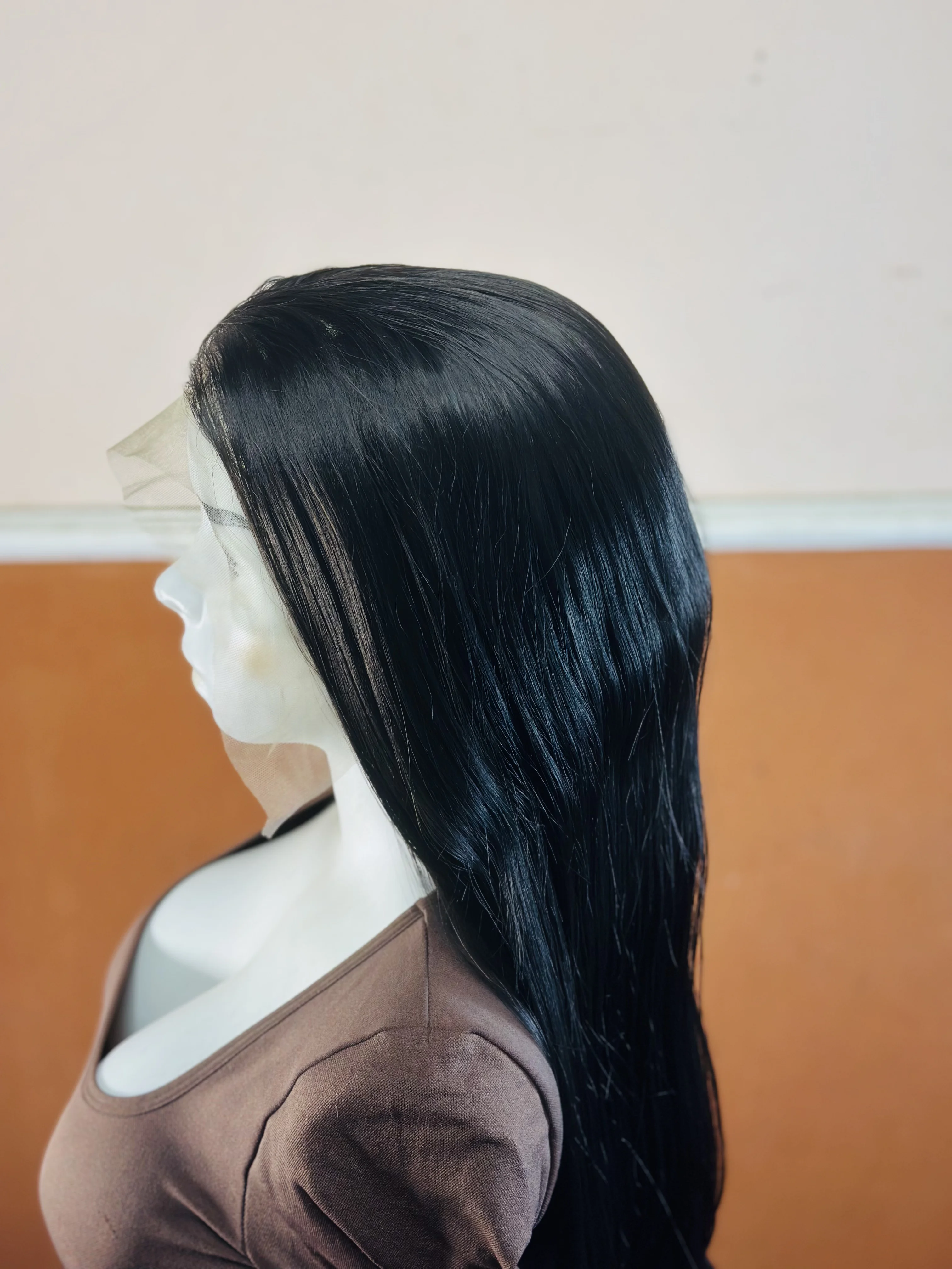 22inch Full Closure Black Straight Wig