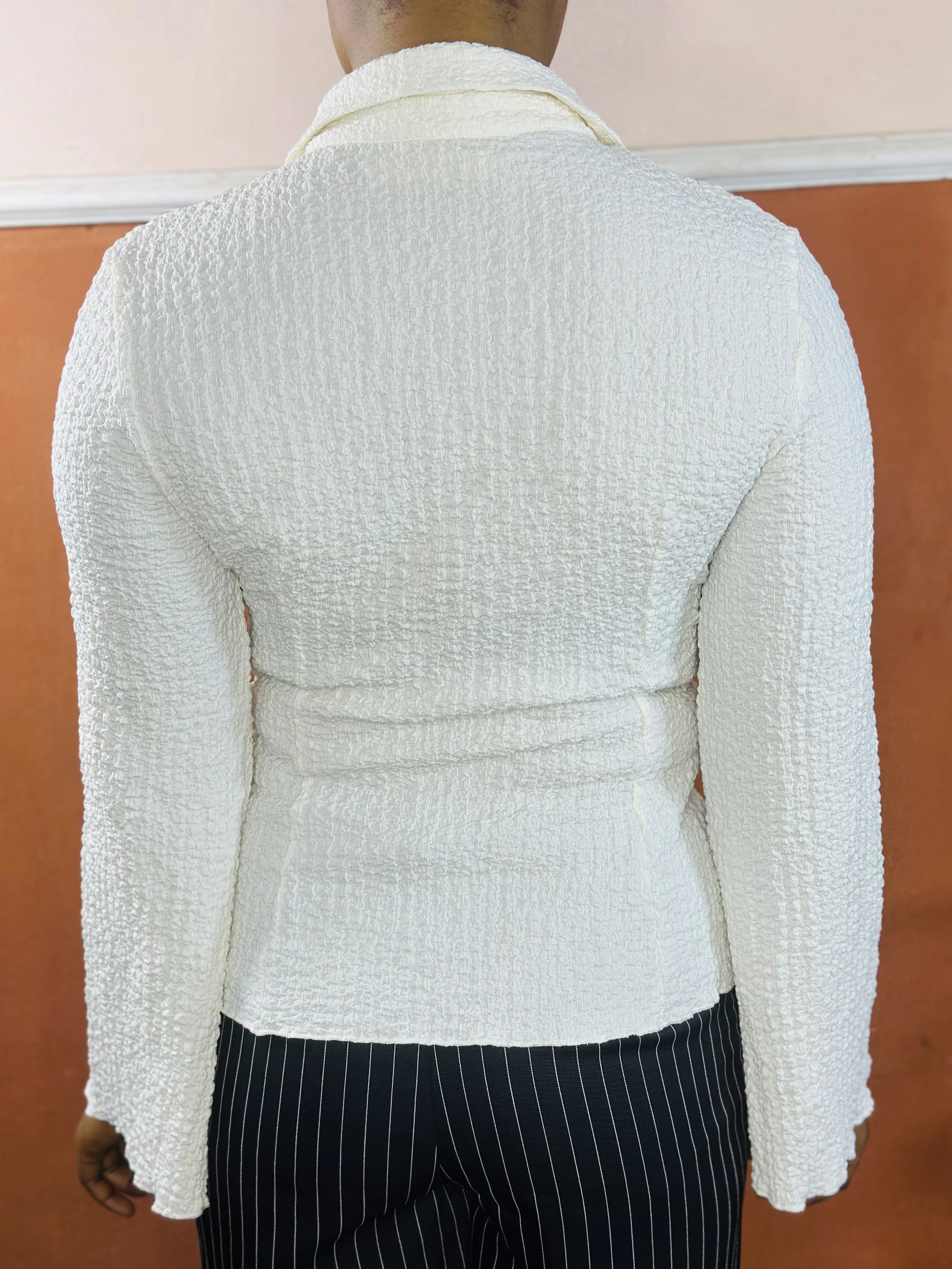 Women Texture Long Sleeve Summer Top