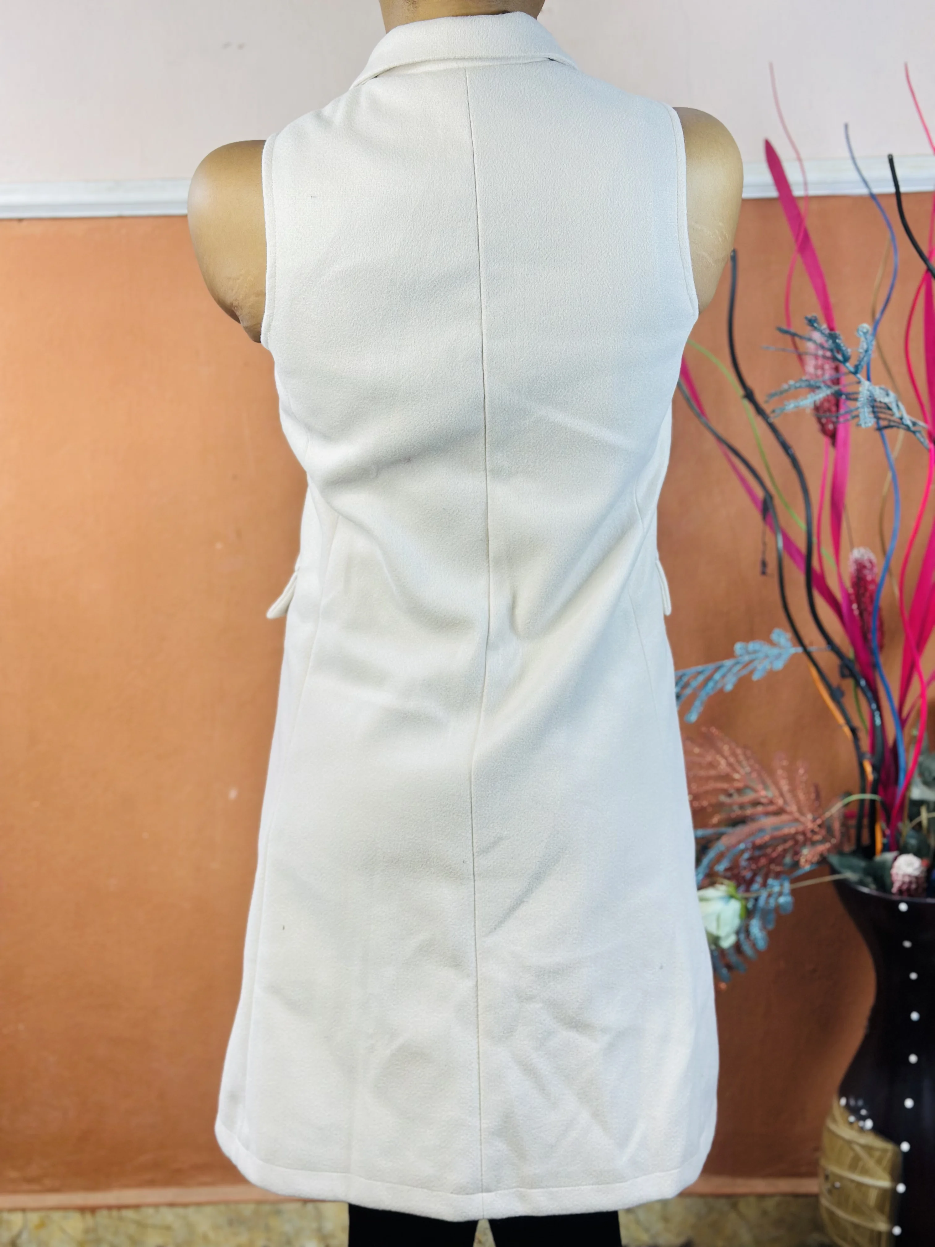 Sleeveless double Breasted Blazer Dress