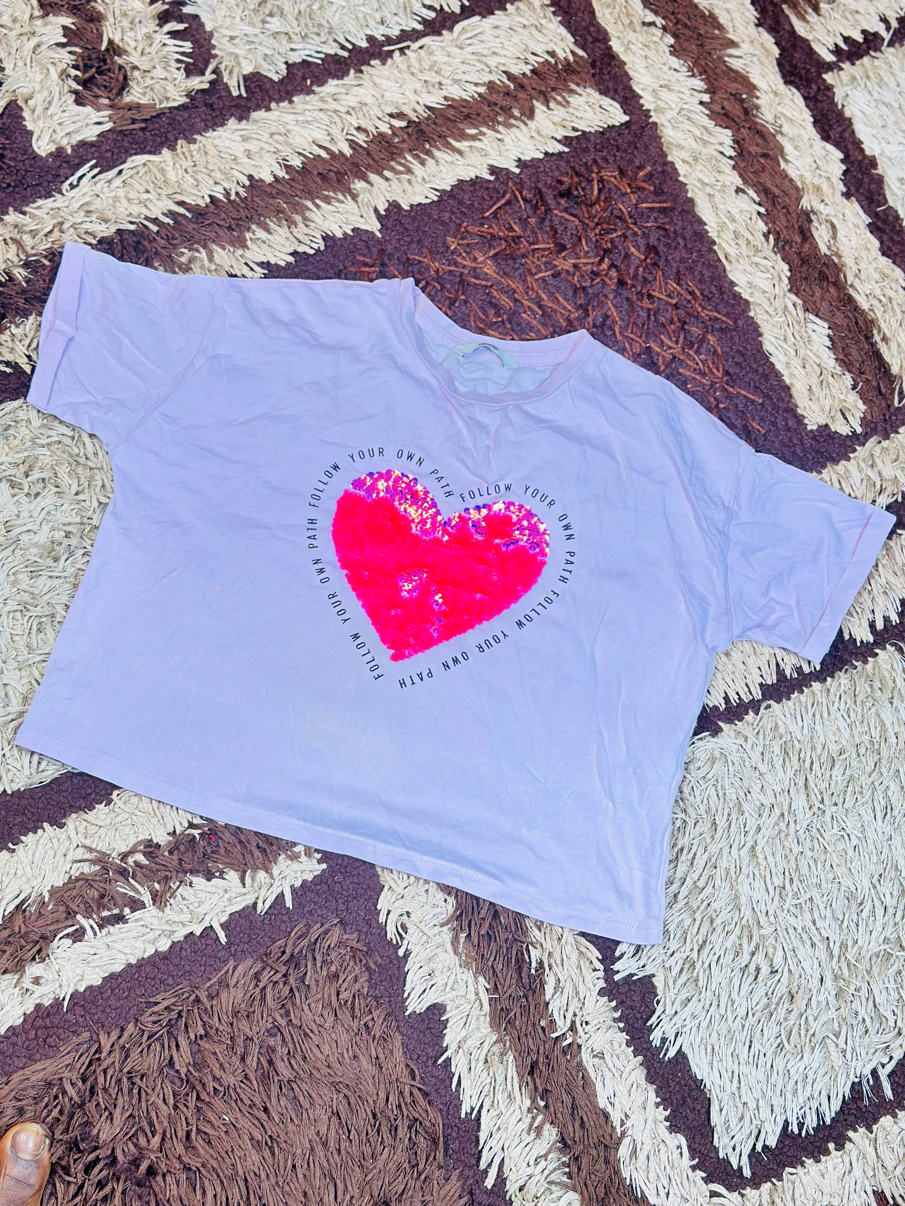 9 to 11 years Pink Shortsleeve Cutton Crop Top