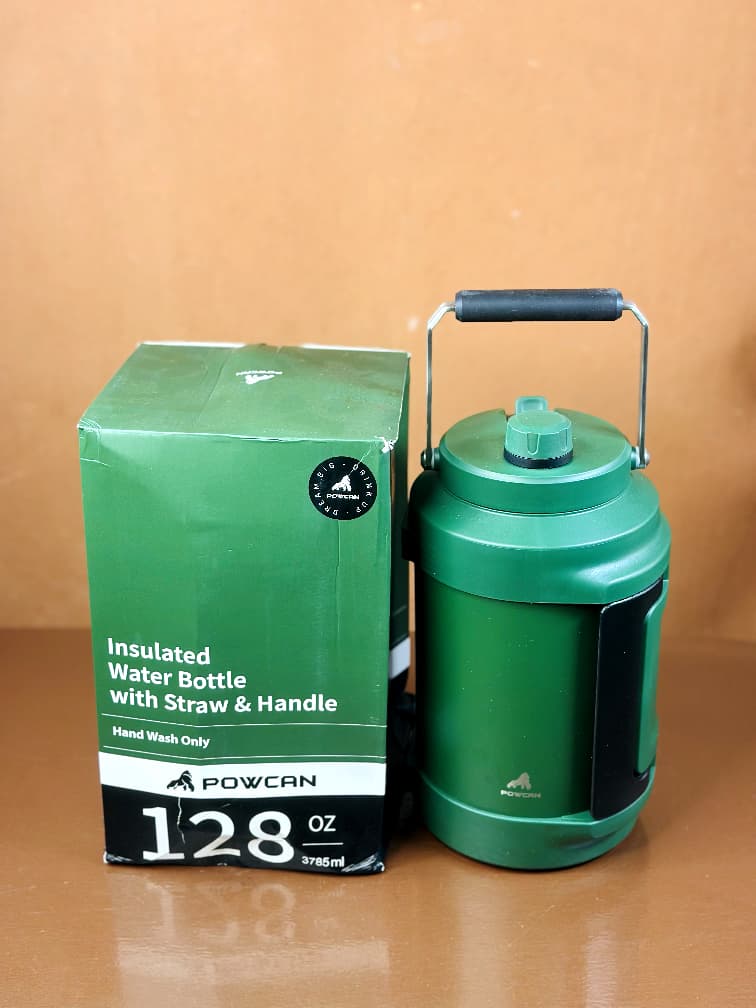 Insulated Water Bottle with Straw & Handle