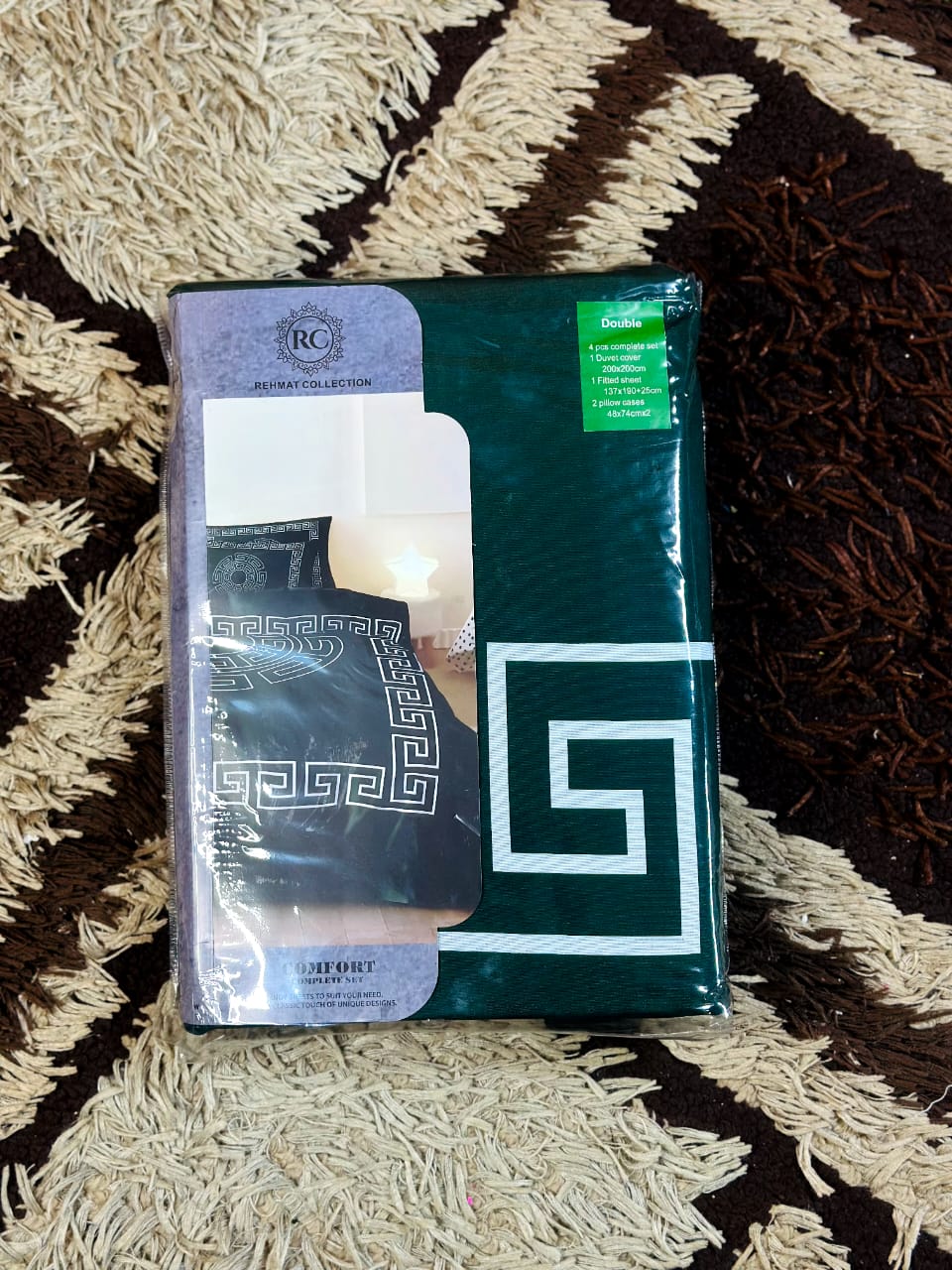 Egyptian cotton feel bedding set