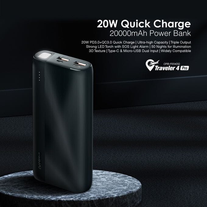 Oraimo Traveler 4 Pro 20000mAh Power Bank