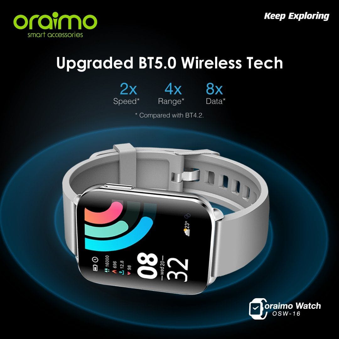 Oraimo Silver Edition Smart Watch