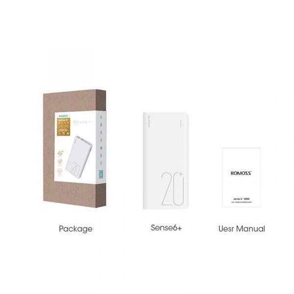 ROMOSS Sense 6+ Power Bank With PD3.0 - Image 2