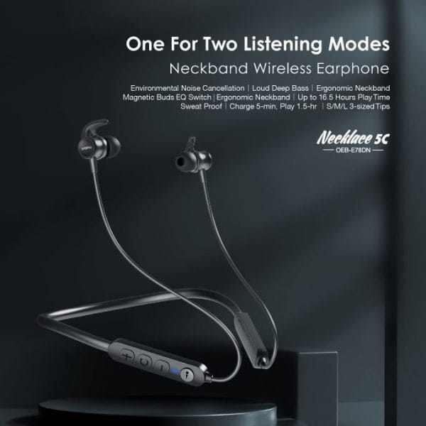 Oraimo Necklace 5C-Neckband Earphone6