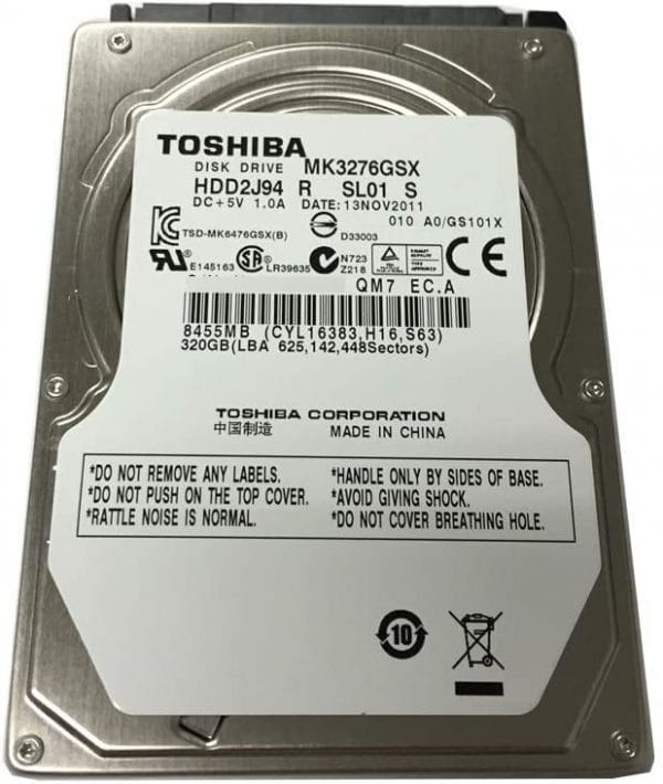 Toshiba 320 GB Hard Drive