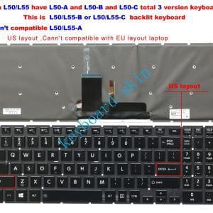 TOSHIBA L50 LAPTOP KEYBOARD
