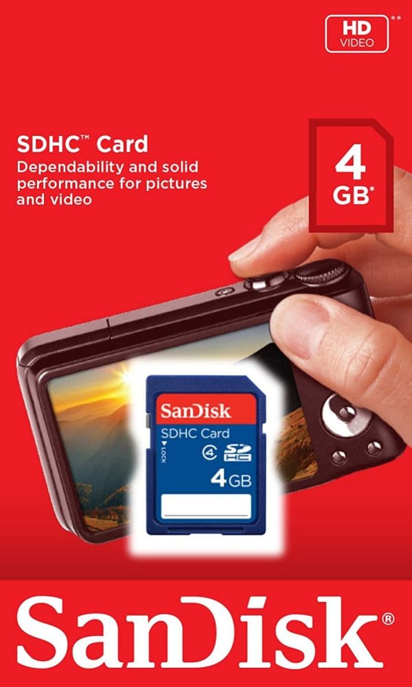 4GB SCANDISK SD CARD