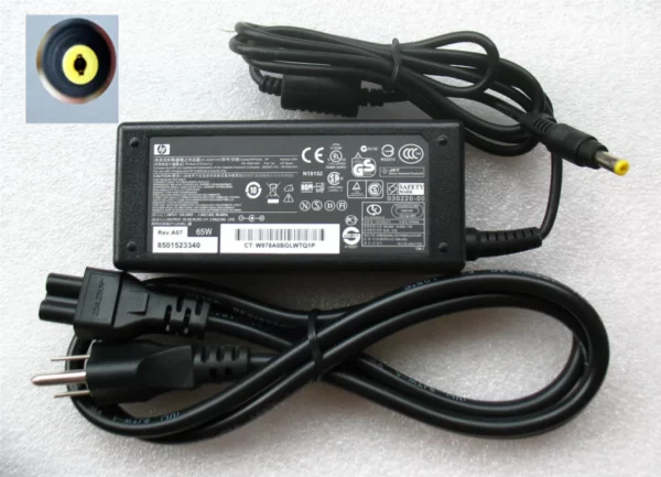 HP 18.5V Small Pin Laptop Charger